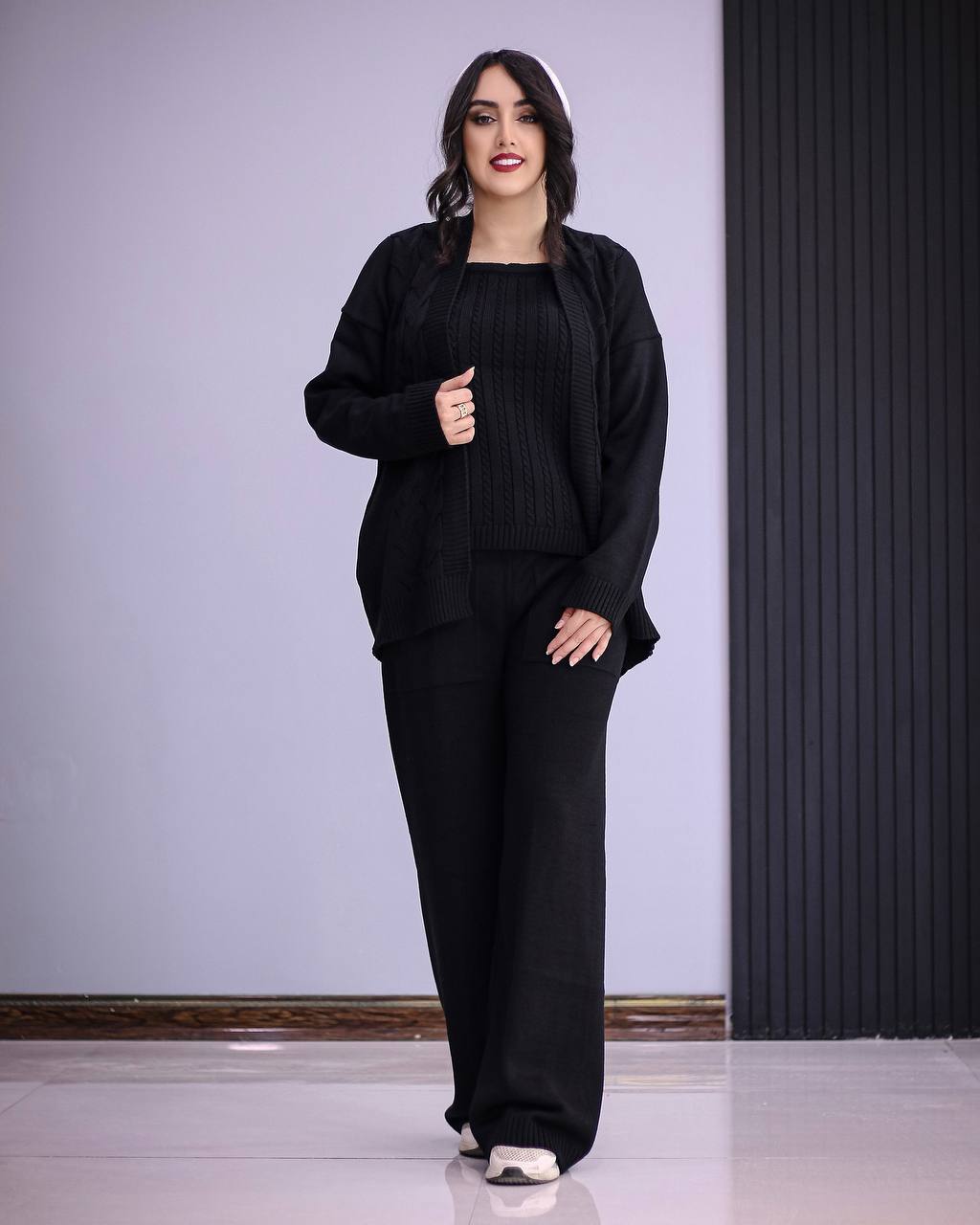 ست سه‌تیکه بافت زنانه