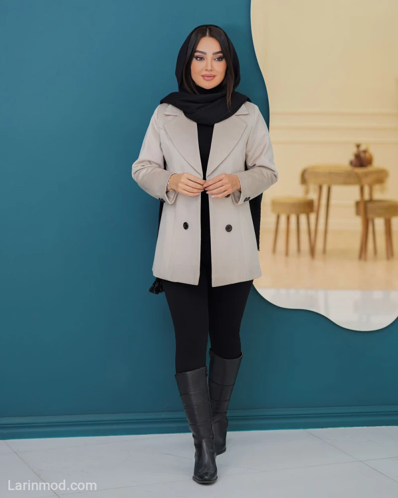 پالتو زنانه مدل پرنیا