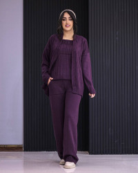 ست سه‌تیکه بافت زنانه