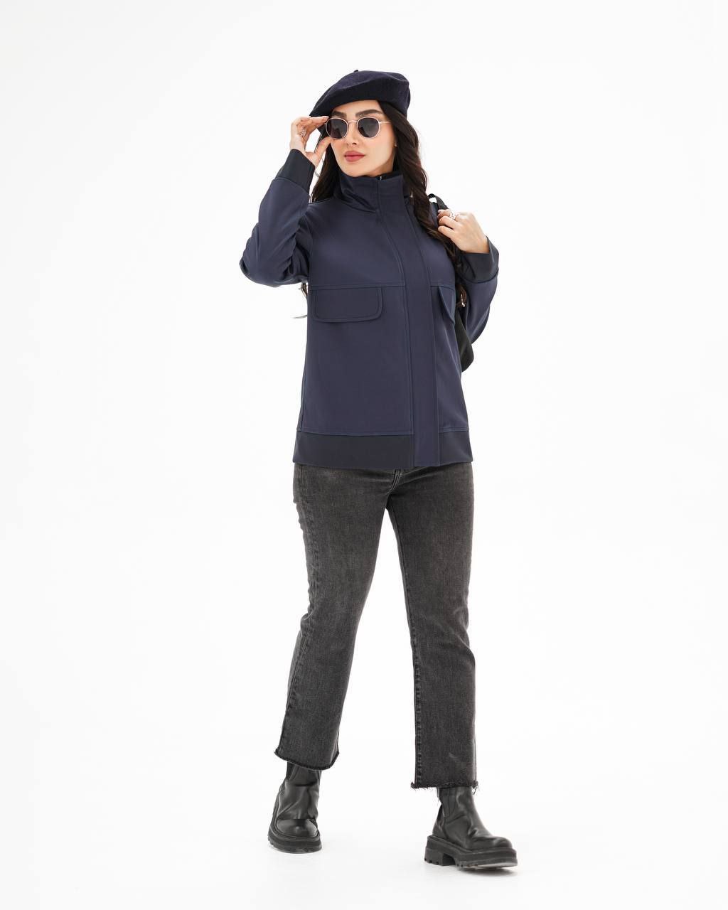 کت زنانه یقه شکاری کد 134