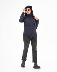 کت زنانه یقه شکاری کد 134