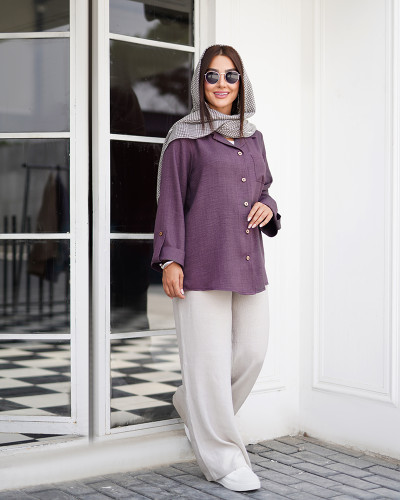 مانتو شومیزی زنانه مدل پانیذ