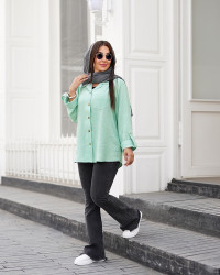 مانتو شومیزی زنانه مدل پانیذ