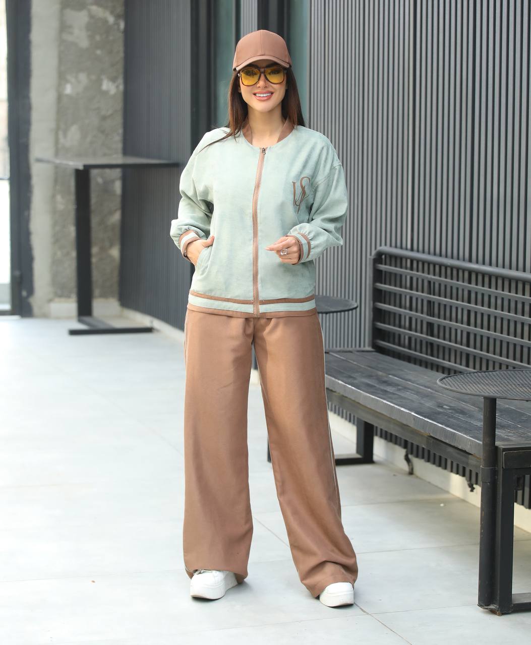 ست دو‌تیکه کتان مخملی ترک زنانه کد 144