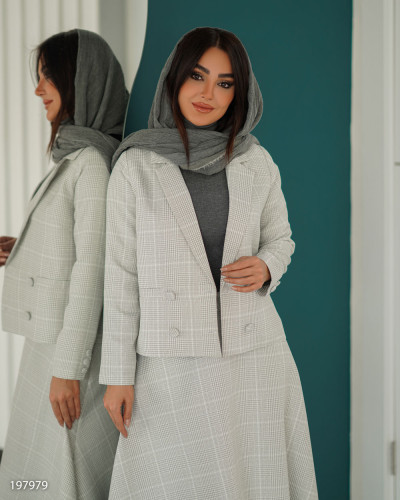 کت و دامن پاییزه زنانه کد 132